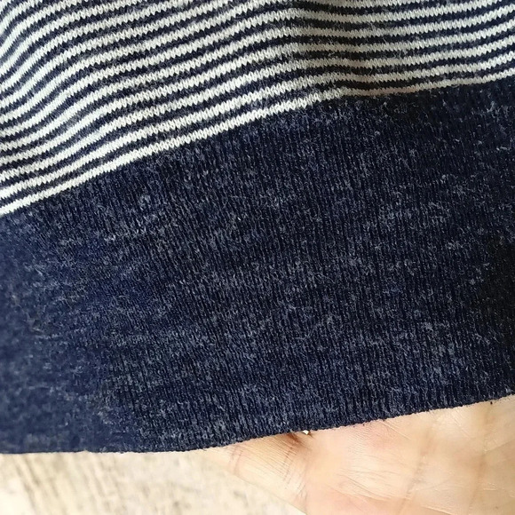 J. Crew linen blend nautical striped crew neck ribbed hem cuffs neck sma… - Picture 5 of 6